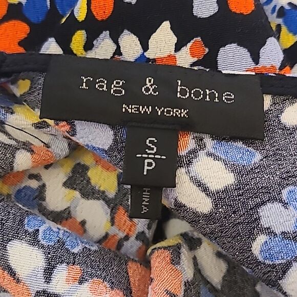 RAG & BONE Multicolored Floral Print Estell V-Neck Tank Slip Midi Dress Size S/P - Picture 8 of 13